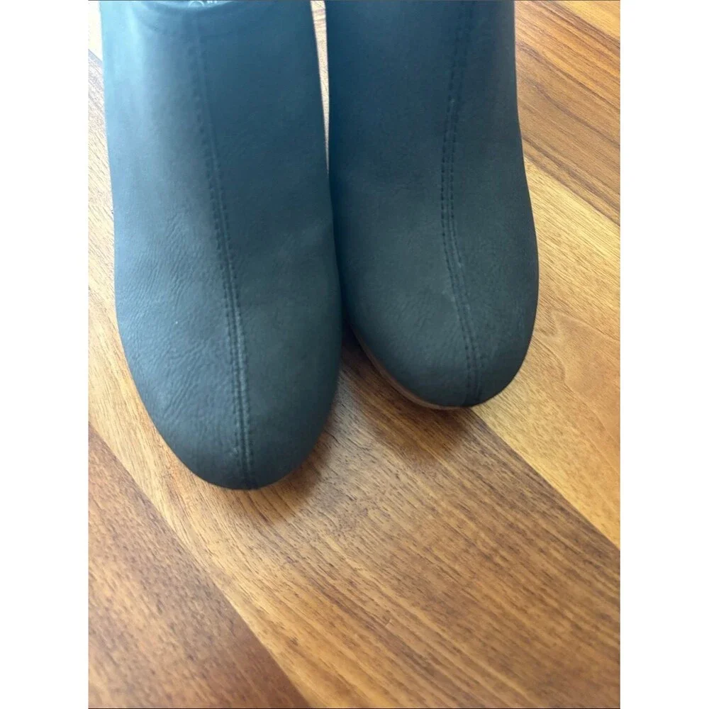 Dr Scholl’s Black Charcoal Harlow Wedge Booties Size 10